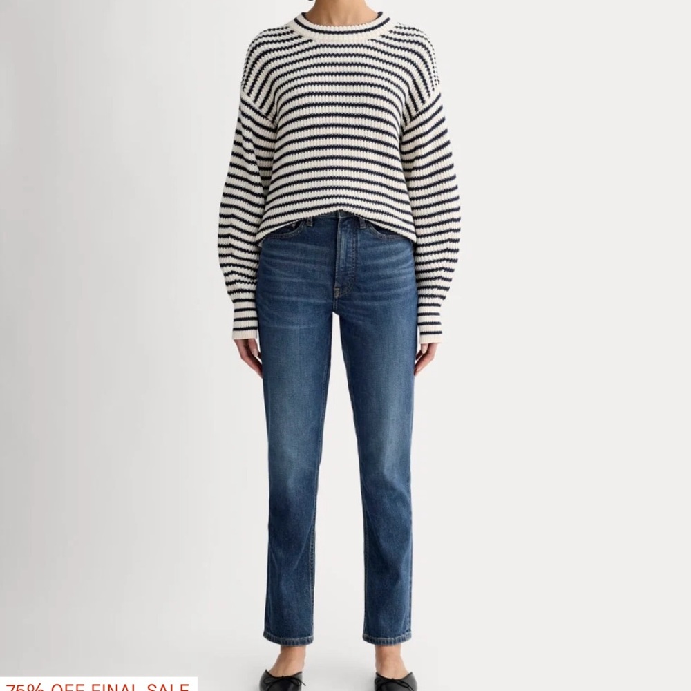 Everlane Women Original Cheeky®Jean in Vintage Dark,Size 29,Cotton/Denim26.5” L